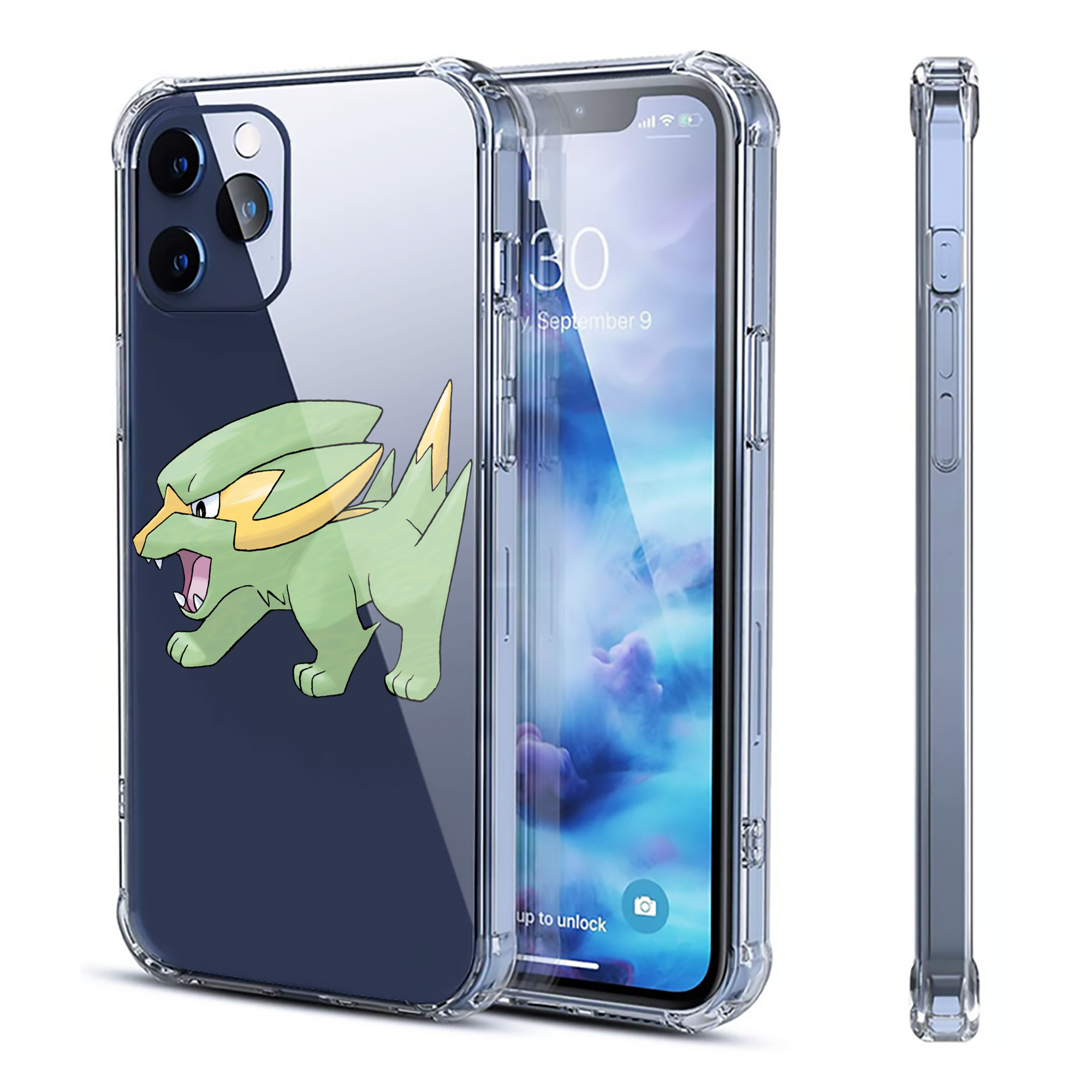 （画像用） ポケットモンスター Pokémon 【iPhone 12シリーズ対応】透明スマホケース（クリアソフトケース）